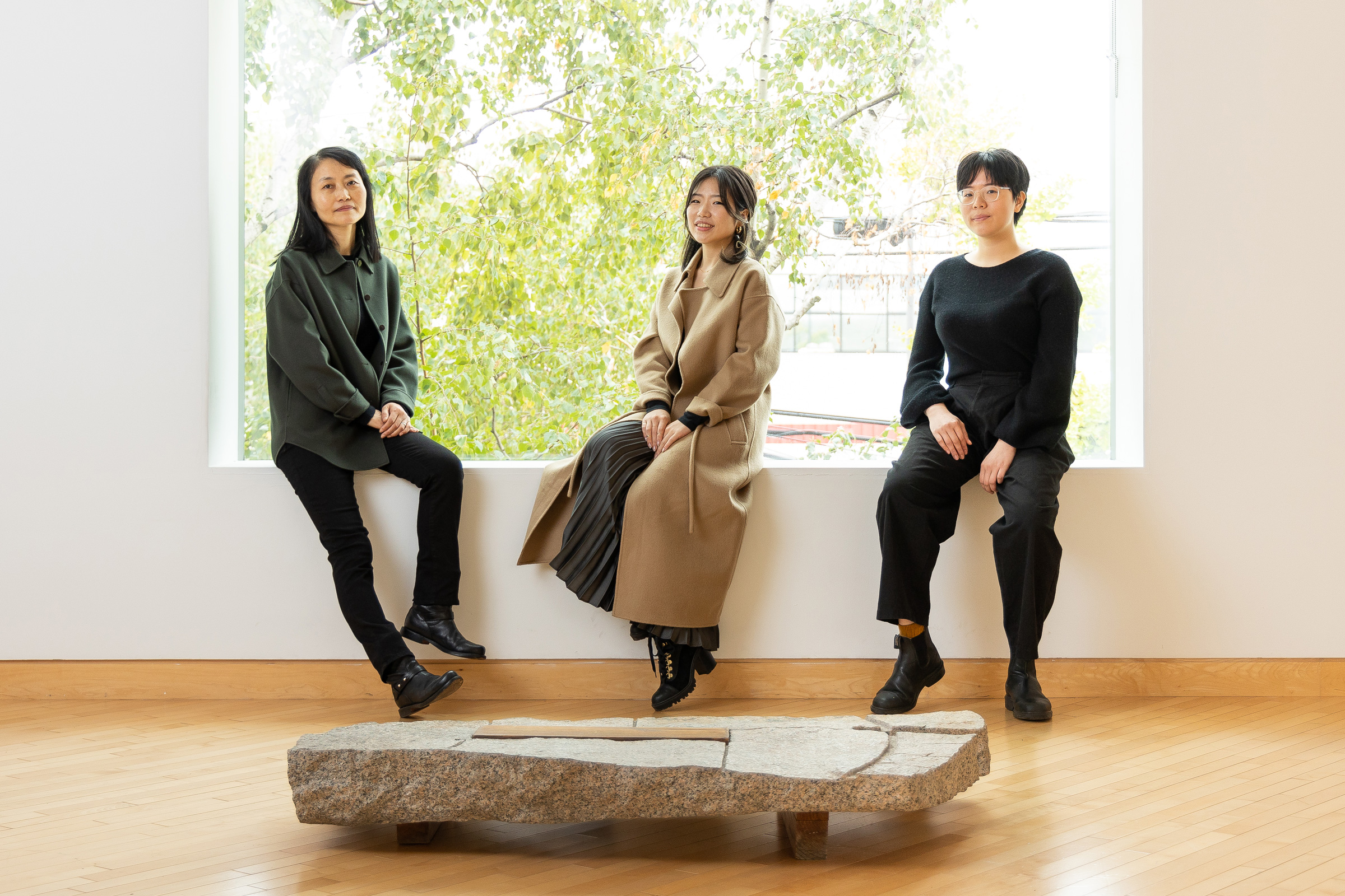 2022 Artist Banner finalists Cui Fei, June Shin, and Dione Lee